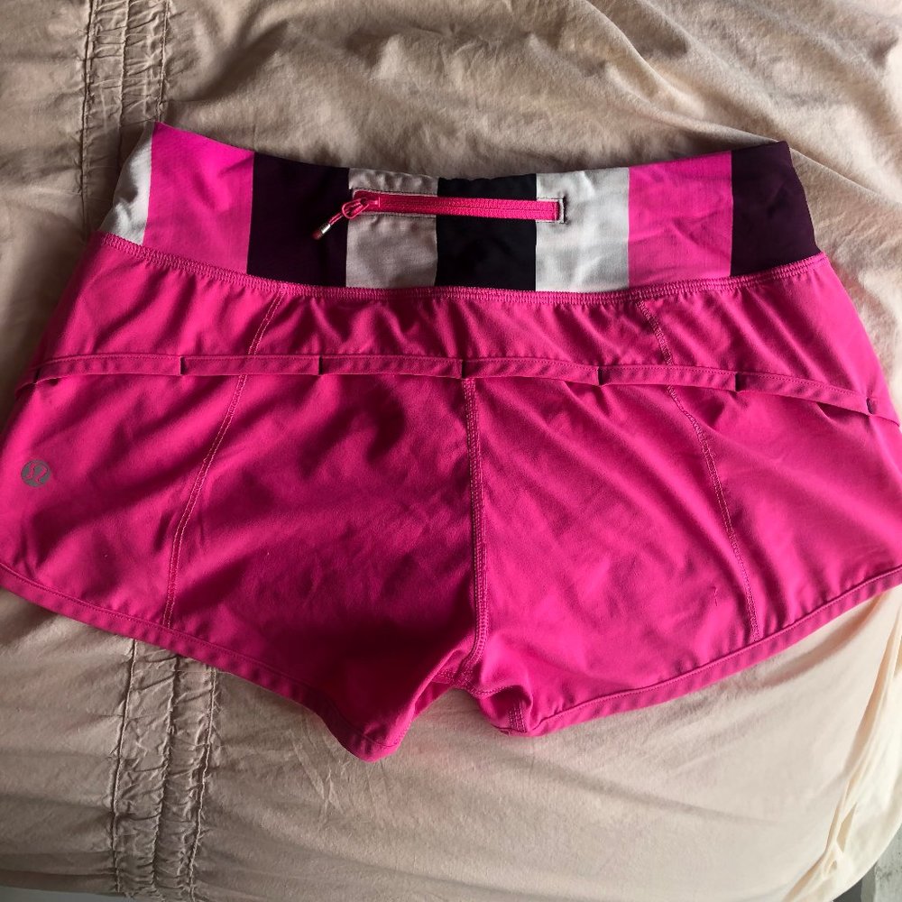 Lululemon speed shorts 2.5"- size 4